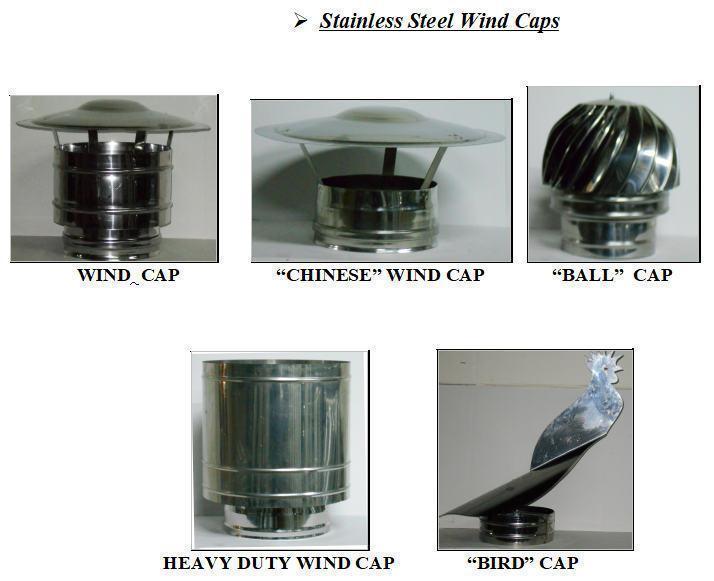 Stainless Steel Wind Caps